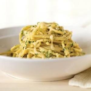 Creamy Green Spaghetti with Philadelphia Cream Cheese_image