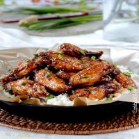 Baked Sticky General Tso's Chicken Wings Recipe - (4.5/5) image