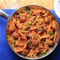 Simple Smoky Penne and Meatballs_image