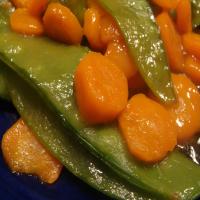 Glazed Carrots and Pea Pods image