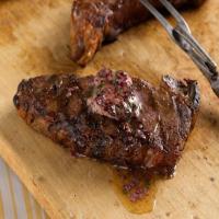 Shell Steaks with Red Wine Butter image