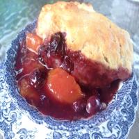 Old Fashioned Peach & Blueberry Cobbler image