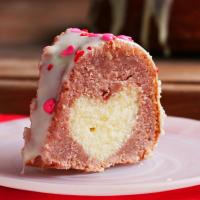 Hidden Heart Strawberry Bundt Cake Recipe by Tasty_image