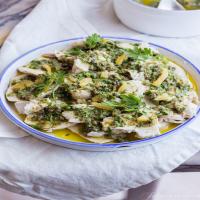 Mediterranean chicken salad with preserved lemons_image