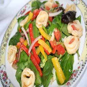 Tortellini Spinach Salad With Sesame Dressing image