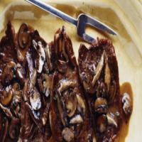 Pan-Seared Strip Steak with Mushrooms_image