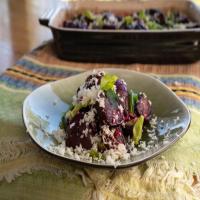 Oven Roasted Beets with Fresh Horseradish and Herbs image