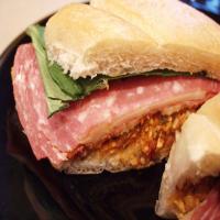 Artichoke, Provolone Cheese and Salami Sandwiches image