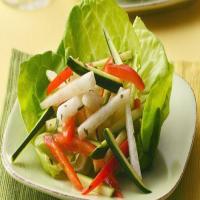 Jicama, Zucchini and Red Pepper Salad image