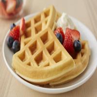 Belgian Waffles with Berry Cream image