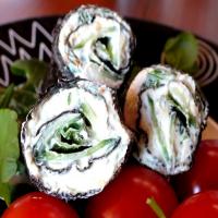 Cream Cheese Snacks Rolled in Nori Leaves_image