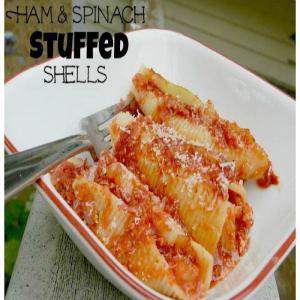 Spinach Ham and Cheese Stuffed Shells_image