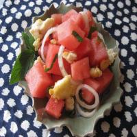 Halloumi, Watermelon, and Mint Salad image