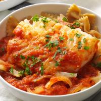 Cod with Hearty Tomato Sauce image