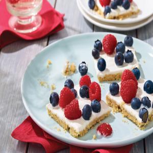 Berries & Cream Shortbread Squares image