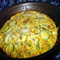 Bell Pepper and Zucchini Frittata image