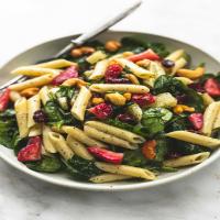 Strawberry Spinach Pasta Salad with Orange Poppy Seed Dressing Recipe - (4/5)_image