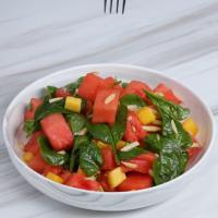 Watermelon Salad With Spinach And Mango Recipe by Tasty_image