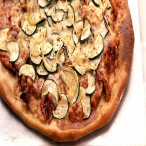 Barbecued Chicken and Zucchini Pizza image