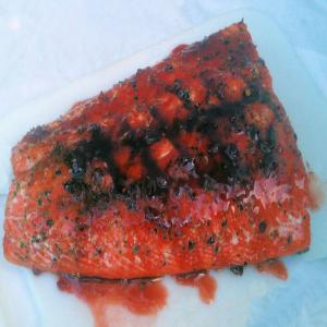 Raspberry Chipotle Grilled Salmon- so Easy--_image