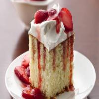 Strawberries and Cream Poke Cake image