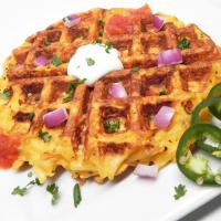 Kitchen Sink Hash Brown and Egg Waffle_image