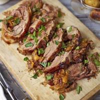 Braised shoulder of lamb with jewelled stuffing image