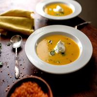 Puréed Winter Squash and Red Lentil Soup_image