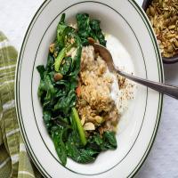Savory Oatmeal With Greens and Yogurt_image