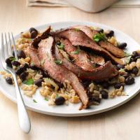 Chili-Rubbed Steak with Black Bean Salad image