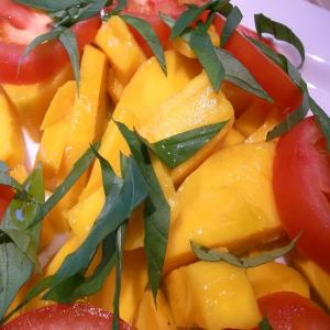 St. Bart's No-Fuss Tomato Mango Salad image