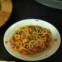 Spaghetti With Prawns and Rocket_image