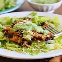 Easy Crock Pot Chicken & Black Bean Taco Salad Recipe - (4.5/5) image
