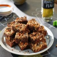 Peanut Butter Brownies with Salted Pretzels image