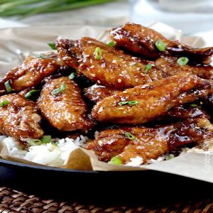 Baked Sticky General Tso's Chicken Wings_image