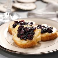 Brie Toasts with Cranberry Compote image