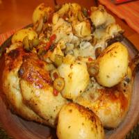 Kittencal's Greek Roasted Lemon-Garlic Chicken With Potatoes_image
