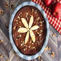 Caramel Apple Walnut Brownie Pie_image