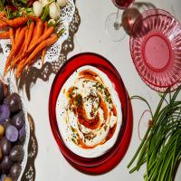 Labneh Dip With Sizzled Scallions and Chile_image