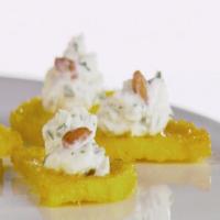 Polenta Half-Moons with Whipped Goat Cheese image