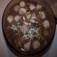 Minestrone With Chicken Meatballs image