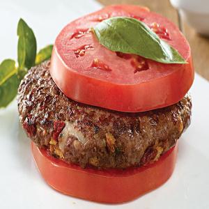 Cheesy Tomato-Basil Burgers image