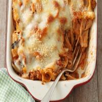 Pasta Bake with Meat Sauce & Cheese_image