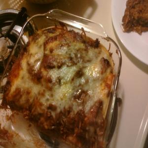 Chicken Mole 'lasagna'.....easy and Good! image