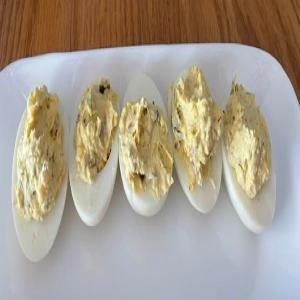 Instant Pot Garlic Dill Deviled Eggs_image