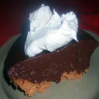 Chocolate Pie with Peanut Butter Crust_image