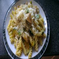 Lemony Fusilli With Chicken, Zucchini, and Pine Nuts image