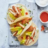 Southern-fried chicken tacos image
