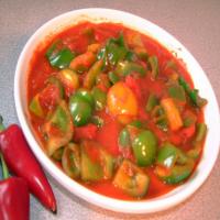 Green Pepper and Tomato Curry_image