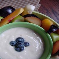 Fresh Fruit With Dipping Sauce_image